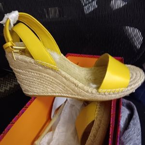 Tori Burch wedge sandal size 6